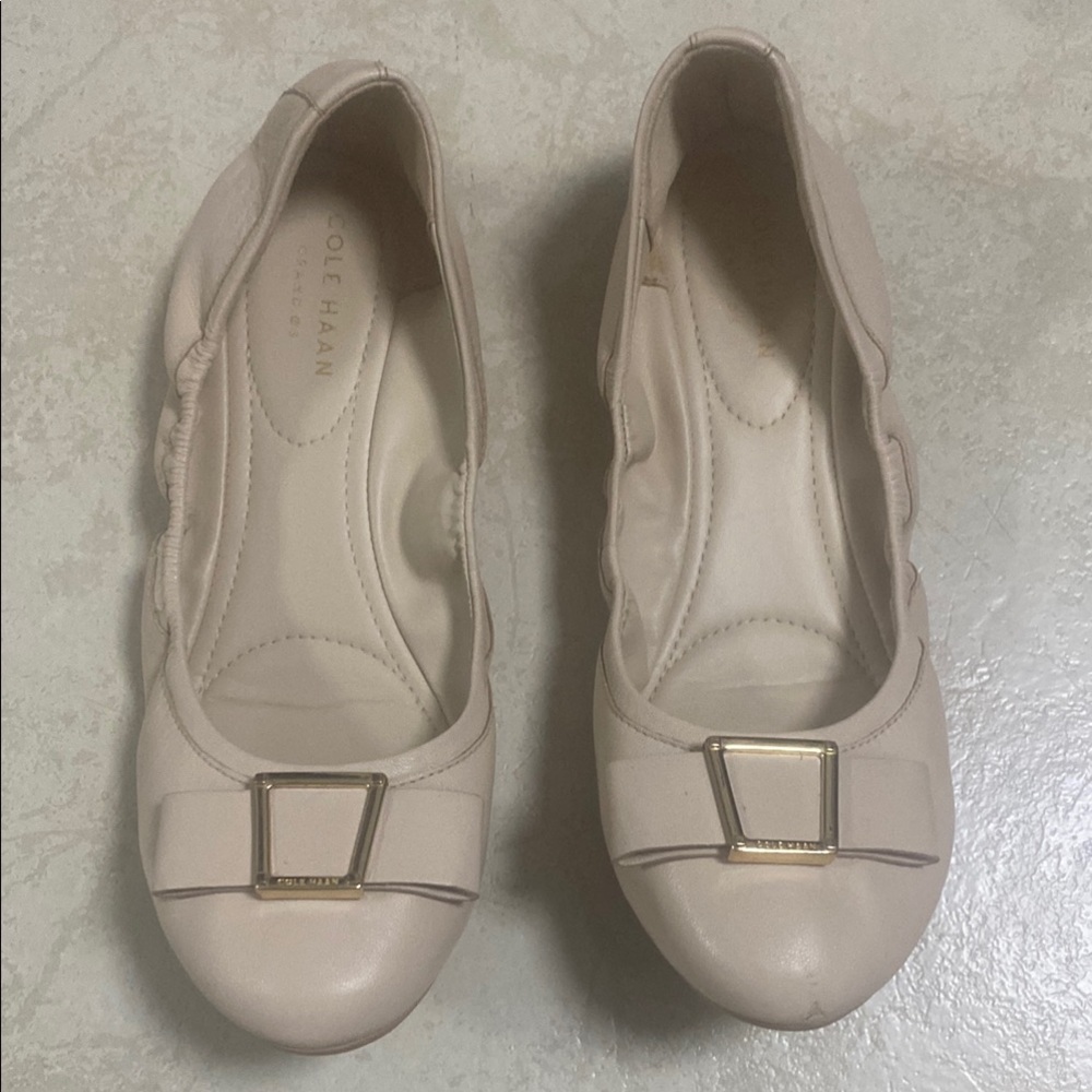 Cole Haan Women's Beige Ballet Flats